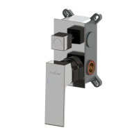 Душевая система 35к MIXLINE ML42-083 "Pure" лейка "Тропический душ" встраиваемая  ХРОМ