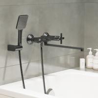 Смеситель для ванны и раковины 1/2 кер. MIXLINE ML38-02  "Graphite" ГРАФИТ