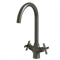 Смеситель для кухни 1/2 кер. MIXLINE ML38-032 "Graphite" высокий излив ГРАФИТ