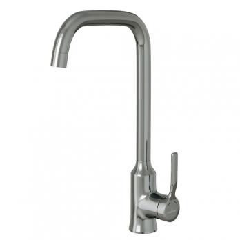 Смеситель для кухни 35k MIXLINE ML40-032 "Flat" высокий излив боковая ручка