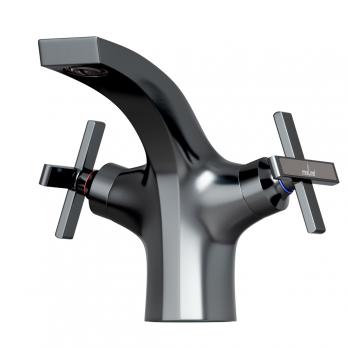 Смеситель для раковины 1/2 кер. MIXLINE ML38-04 "Graphite" ГРАФИТ