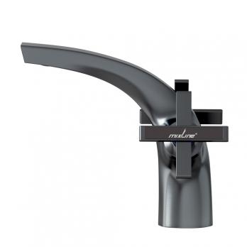 Смеситель для раковины 1/2 кер. MIXLINE ML38-04 "Graphite" ГРАФИТ
