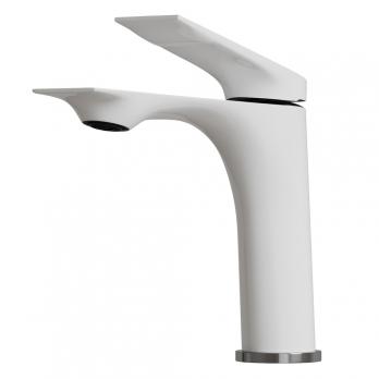 Смеситель для раковины 30k MIXLINE ML41-04 "Swan White" БЕЛЫЙ/ХРОМ