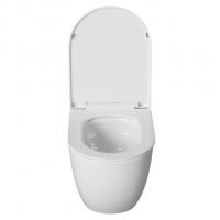 Унитаз подвесной безободковый WAVE TOR Tornado3.0, сид. полипр, м/л, быстр, БЕЛЫЙ глянец (XL)