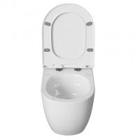 Унитаз подвесной безободковый WAVE TOR Tornado3.0, сид. полипр, м/л, быстр, БЕЛЫЙ глянец (XL)
