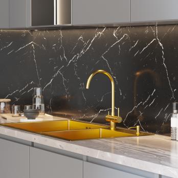 Дозатор для жидкого моющего средства MIXLINE ЗОЛОТО объем 330 мл