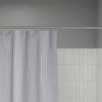 Штора для ванной полиэстер IDDIS BD02P24i11 240*200 светло-серая c кольцами