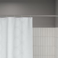 Штора для ванной полиэстер IDDIS BD04P24i11 240*200 белая c кольцами