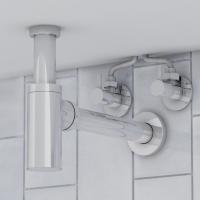 Кран угловой кран-букса 1/2'' - 3/4'' нар/нар с отражателем, латунь, IDDIS