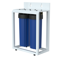 Фильтр магистральный 1'' для хол. воды 20'' BB двойной на стальной раме UNICORN (FH_BB_20_DUO)