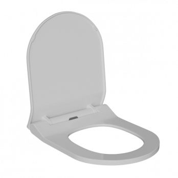 Сиденье для унитаза  WAVE  APEKS полипропилен, микролифт, БЕЛЫЙ глянец