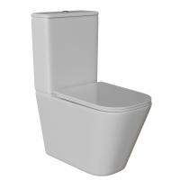 Унитаз-компакт безободковый WAVE APEKS Tornado1.0,гор,ниж,2-кн.арм,сид.полипр,м/л,быстр,БЕЛЫЙ глянец