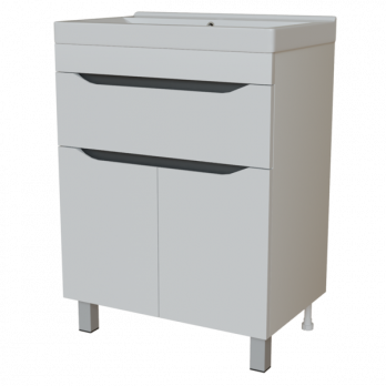 Тумба д/ванной "Лайн-60" 1 ящик под раковину Фостер 60 (Kirovit)/Fest-60 (Sanita Lux) (ПВХ)