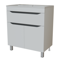 Тумба д/ванной "Лайн-70" 1 ящик под раковину Марго-70 (MIXLINE) (ПВХ)