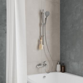 Стойка для душа 700мм Milardo ILS70C0M17 "Ideal Spa" нерж. сталь ХРОМ, коробка