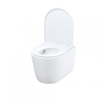 Унитаз подвесной безободковый IDDIS SLIRDSEi25 "Slide" ТОРНАДО смыв, сиденье дюропласт, микролифт