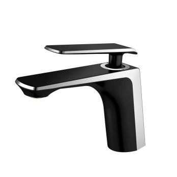 Смеситель для раковины 35к HB10548-7 HAIBA ЧЕРНЫЙ/ХРОМ^