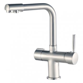 Смеситель для кухни 35к HB70088-5 HAIBA с вых. для питьевого фильтра б/отв п/гайку НЕРЖ