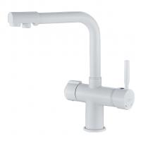 Смеситель для кухни 35к HB70088-8 HAIBA с вых. для питьевого фильтра б/отв п/гайку БЕЛЫЙ^