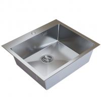 Мойка настол.монтаж 60х50 (3,0) вып 3 1/2  MIXLINE PRO с ФАСКОЙ 22см с сифоном (сатин)