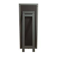 Зеркало MIXLINE "Графика" 600*1500 (ШВ) напольное, алюминиевый профиль