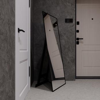 Зеркало MIXLINE "Графика" 600*1500 (ШВ) напольное, алюминиевый профиль ЧЕРНЫЙ