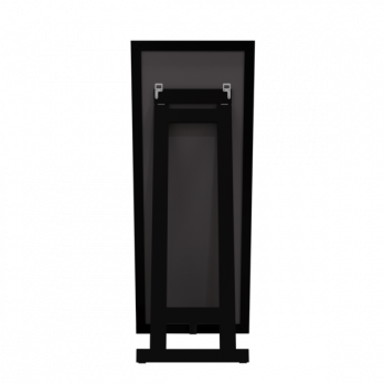 Зеркало MIXLINE "Графика" 600*1500 (ШВ) напольное, алюминиевый профиль ЧЕРНЫЙ