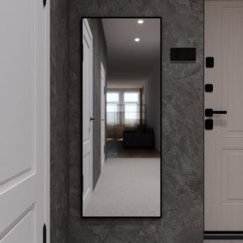 Зеркало MIXLINE "Графика" 600*1500 (ШВ) напольное, алюминиевый профиль ЧЕРНЫЙ