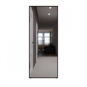 Зеркало MIXLINE "Графика" 600*1500 (ШВ) напольное, алюминиевый профиль ЧЕРНЫЙ