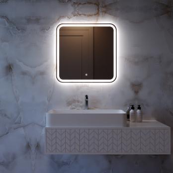 Зеркало MIXLINE "Стив-Лайт" 700*685 (ШВ) сенсорный выключатель, светодиодная подсветка