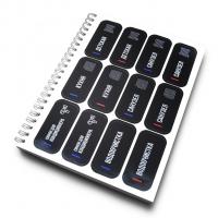 Комплект наклеек VRT BLACK EDITION для маркировки сантехники "Отопление и водоснабжение"