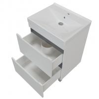 Тумба д/ванной "Лайн-60" 2 ящика под раковину Фостер 60 (Kirovit)/Fest-60 (Sanita Lux) (ПВХ)