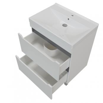 Тумба д/ванной "Лайн-70" 2 ящика под раковину Марго-70 (MIXLINE) (ПВХ)