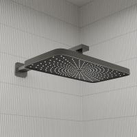 Душевая система 35к IDDIS PARGM02i67 "Parker" лейка "Тропический душ" встраиваемая ГРАФИТ матовый