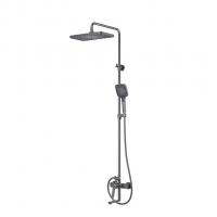 Душевая система 35к IDDIS PARGM3Fi06 "Parker" лейка "Тропический душ" ГРАФИТ матовый