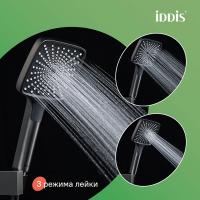 Душевая система 35к IDDIS PARGM3Fi06 "Parker" лейка "Тропический душ" ГРАФИТ матовый