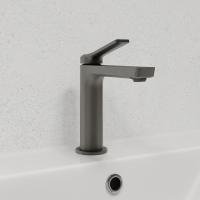 Смеситель для раковины 25к IDDIS PARGM00i01 "Parker" литой, п/шпильку, ГРАФИТ матовый