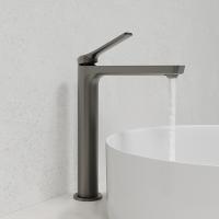 Смеситель для раковины 25к IDDIS PARGM01i01 "Parker" высокий, литой, п/гайку, ГРАФИТ матовый