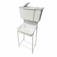 Рукомойник "Уличный" металл. каркас 400х500 бело-серый (без ЭВН-17л + мойка ПЛАСТ.+ кран пласт.)