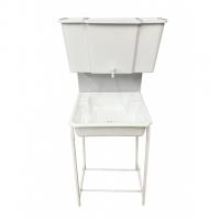 Рукомойник "Уличный" металл. каркас 400х500 бело-серый (без ЭВН-17л + мойка ПЛАСТ.+ кран пласт.)