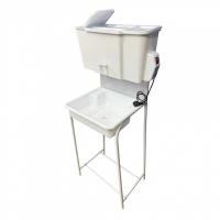 Рукомойник "Уличный" металл. каркас 400х500 бело-серый (с ЭВН-17л + мойка ПЛАСТ.+ кран пласт.)