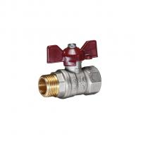 Кран шаровой 1/2'' вн/нар бабочка TEMPER