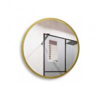 Зеркало MIXLINE "Ренуар" D400 без подсветки, золотое обрамление