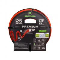 Шланг полив. арм. непрозр. 5-слойный 13мм бухта 25м (вес 4 кг) ПВХ "Bravura 5" 1/2"