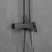 Душевая система 35к G2417-9 GAPPO лейка "Тропический душ" ОРУЖЕЙНАЯ СТАЛЬ