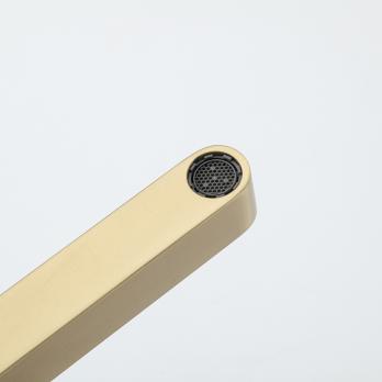 Душевая система 35к G2499-33 GAPPO нерж. сталь, лейка "Тропический душ", ЗОЛОТО сатин