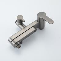 Душевая система 35к G2499-39 GAPPO нерж. сталь,  лейка "Тропический душ" ОРУЖЕЙНАЯ СТАЛЬ