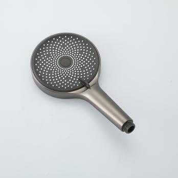 Душевая система 35к G2499-39 GAPPO нерж. сталь,  лейка "Тропический душ" ОРУЖЕЙНАЯ СТАЛЬ