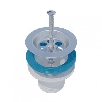 Выпуск 1 1/2 с нерж. сеткой VP11270-60 ИНКОПЛАСТ (винт М6*60)