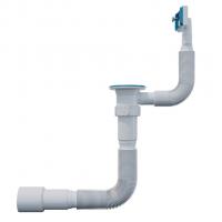 Гофросифон 1 1/2"*40*50 (1450мм) GS50145 прямоуг. перелив, ИНКОПЛАСТ (винт М6*60 и М6*30)